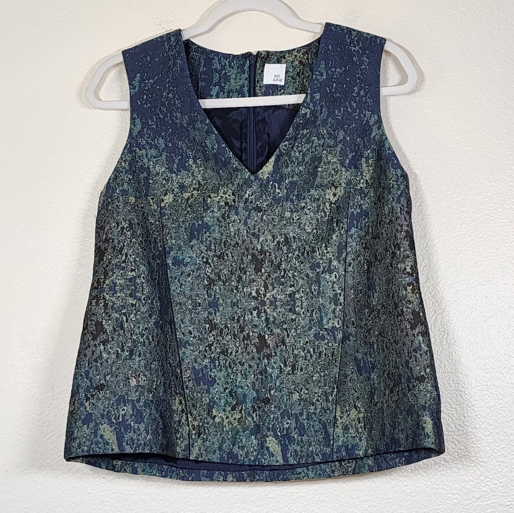 Iris & Ink Metallic Blouse 6